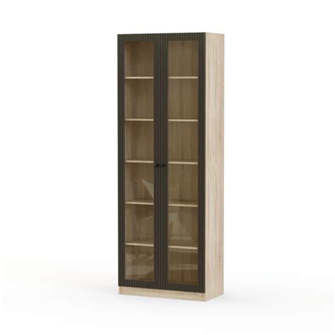 Шкаф книжный BestMebel Книжный шкаф Оттава 20, 90x55x200 см - купить по ...