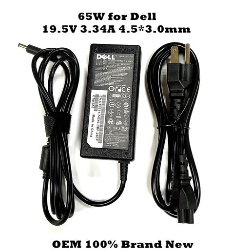 Oem 65w Adapter Charger For Dell Inspiron 15 5567 5565 P66f 19 5v 3 34a 4 5 3 0m Ebay