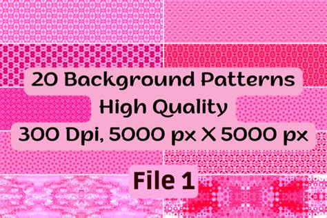 20 Pink Background Patterns 1 Graphic by mounbox · Creative Fabrica