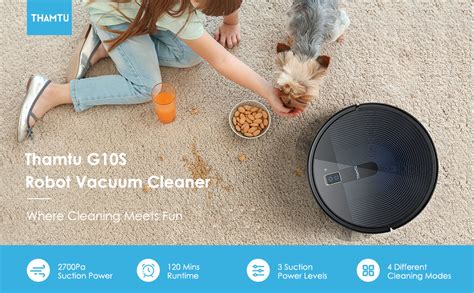 Amazon Thamtu G Robot Vacuum With Pa Strong Suction Super