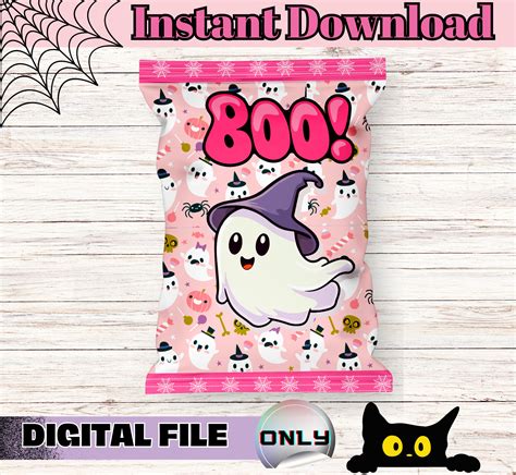 Halloween Chip Bags Halloween Chip Bag Printable Halloween Favors