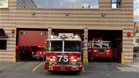 Fdny Engine Tower Ladder And New Battalion Responding Youtube