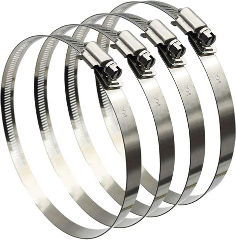 Amazon Eesteck Adjustable Stainless Steel Duct Clamps Hose