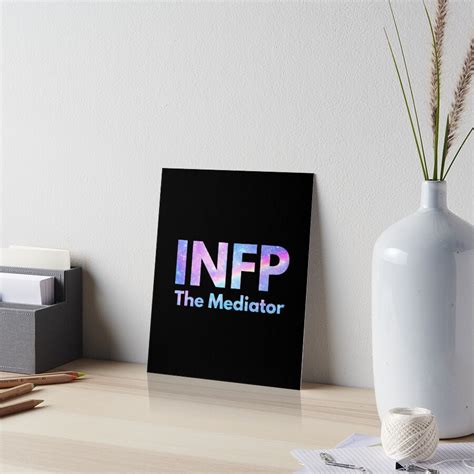 Infp The Mediator Galaxy Rainbow Pastel Black Mbti Merch Art Board