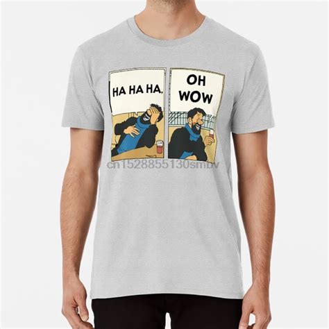 Tintin Captain Haddock Oh Wow T Shirt Captain Haddock Haddock Captain