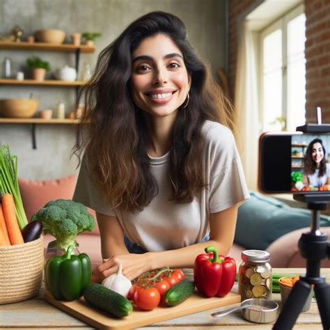 Premium Photo Food Blogger