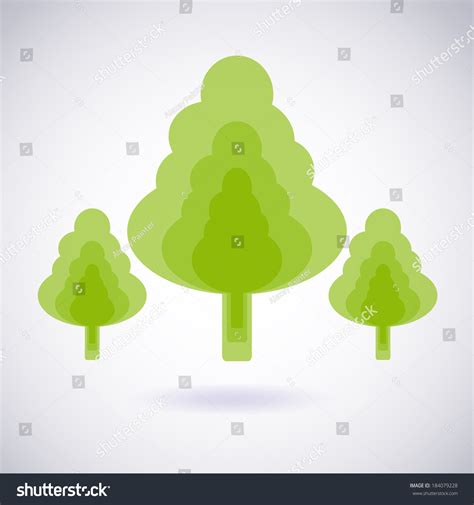 Environmental Leaves Icon Trees Vector Eco Stock Vector Royalty Free