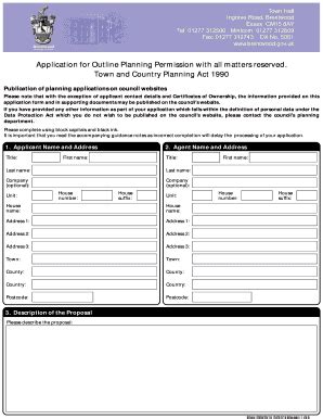 App1 Planning Application Form Fill And Sign Printable Template Online