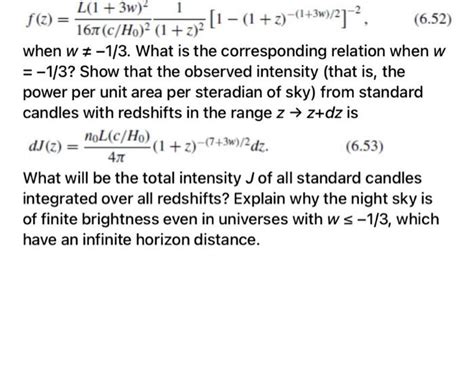 Solved F Z 16π C H0 2l 1 3w 2 1 Z 21[1− 1 Z − 1 3w 2]−2