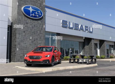 Lafayette - September 15, 2023: Subaru WRX display at a dealership ...