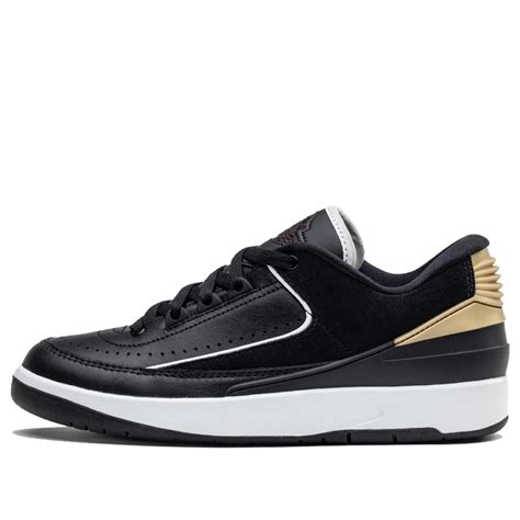 Wmns Air Jordan 2 Retro Low Black Metallic Gold Dx4401 001 Kicks Crew