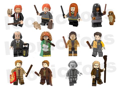 Harry Potter Custom Lego Mini Figures Bricks Building Blocks Etsy