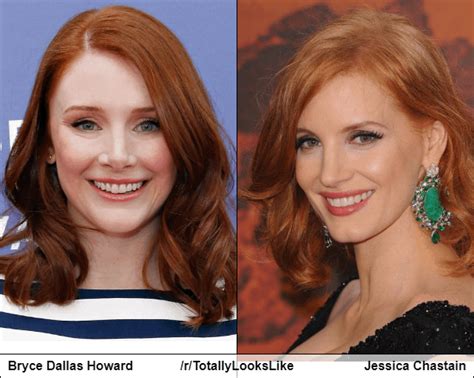 Bryce Dallas Howard Tll Jessica Chastain R Totallylookslike