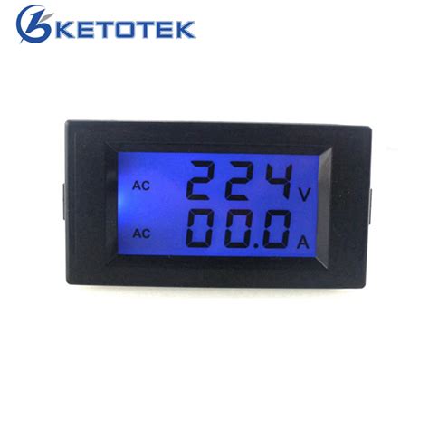 Blue Lcd Display Digital Voltmeter Ammeter Ac 80 0 300v Voltage Volt