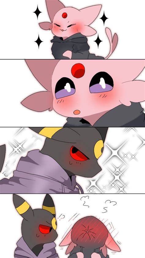 Espeon and Umbreon by @nekota2146 on Twitter | Cute pokemon wallpaper ...