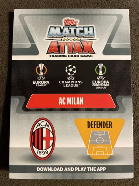 PAOLO MALDINI 2021 22 Topps Match Attax UCL Europa 100 Club Legend LEG