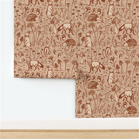 Woods Of Whimsy Large Hot Wallpaper Spoonflower