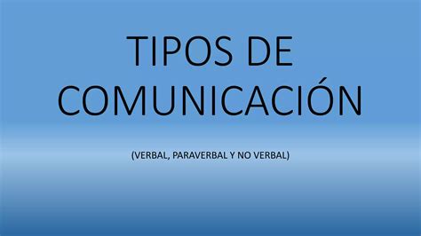 Tipos De Comunicación 2º Bach Ppt