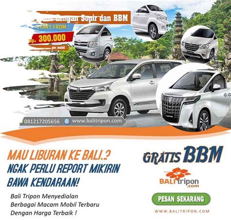 Rental Mobil Dengan Sopir Di Bali Sewa Mulai Dari Rb Mobil