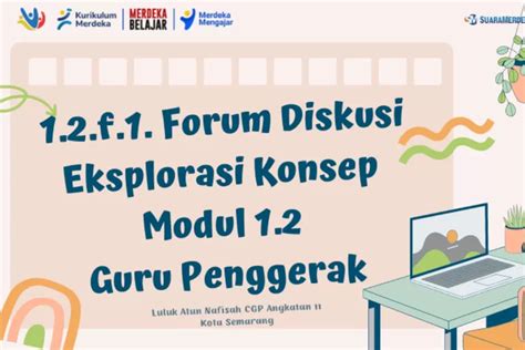 Referensi Jawaban Lengkap Forum Diskusi Eksplorasi Konsep Modul 1 2