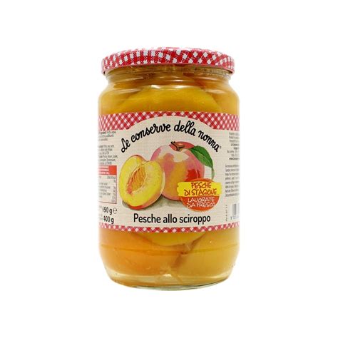 Le Conserve Della Nonna Pesche Allo Sciroppo Gr