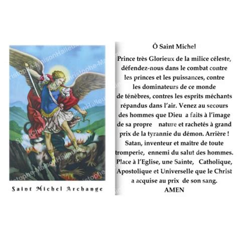 Autocollant bougie de neuvaine avec prière français Saint Michel 2