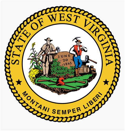 The Great Seal Of West Virginia West Virginia Seal Hd Png Download