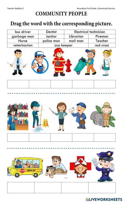 Free Community Helpers Worksheet 2nd Grade Download Free Community