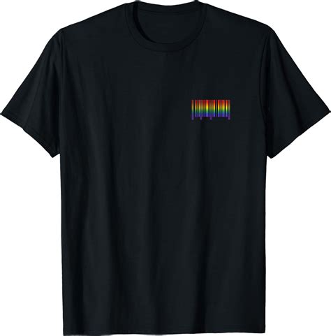 Barcode Rainbow Flag Subtle Pride Month Lgbt Gay Equality T Shirt