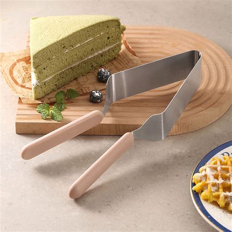 Elodia Stainless Steel Cake Separator Comfortable Handle Triangle Cake