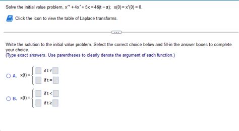 Solved Solve The Initial Value Problem