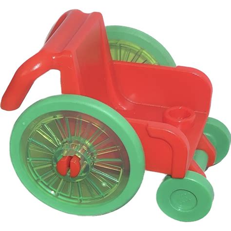 Lego Red Wheelchair With Bright Green Wheels Brick Owl Lego Marketplace