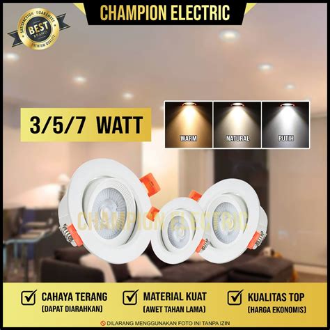 Jual Lampu Downlight Spotlight LED 3 Watt 5 Watt 7 Watt Sorot Plafon 3W