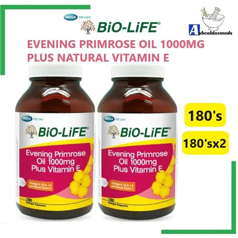 Bio Life Evening Primrose Oil Epo Mg Plus Vitamin E S Exp