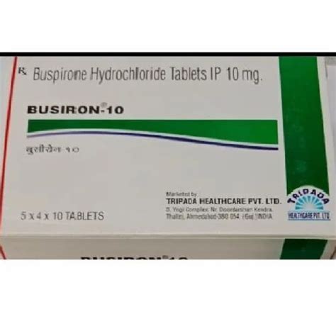 10mg Buspirone Hydrochloride Tablets IP SS Enterprises At Rs 105