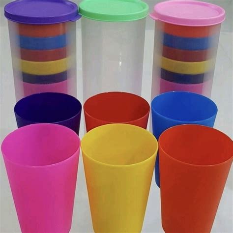 Jual GELAS PLASTIK WARNA WARNI PLASTIK CUP CANGKIR PLASTIK ANAK ANAK