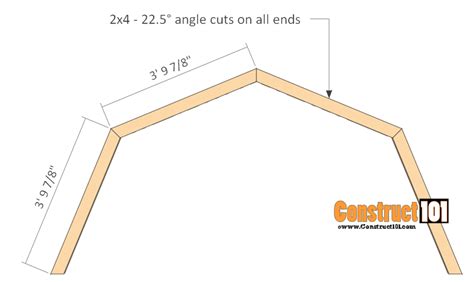 10x10 Shed Plans - Gambrel Shed - Construct101