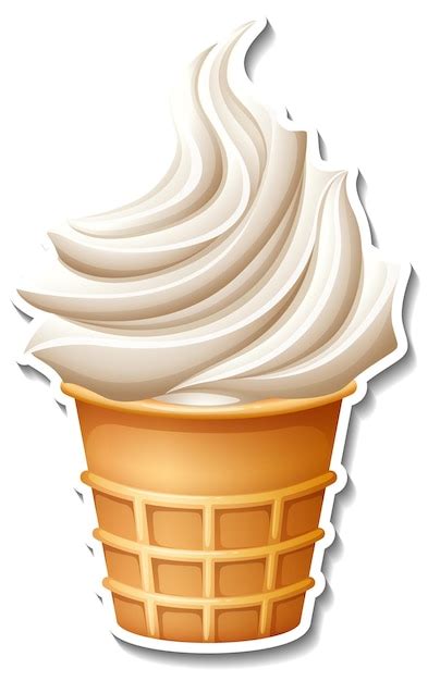 Vanilla Ice Cream Cone Clip Art