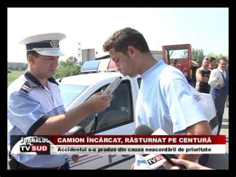 Camion Incarcat Rasturnat Pe Centura YouTube