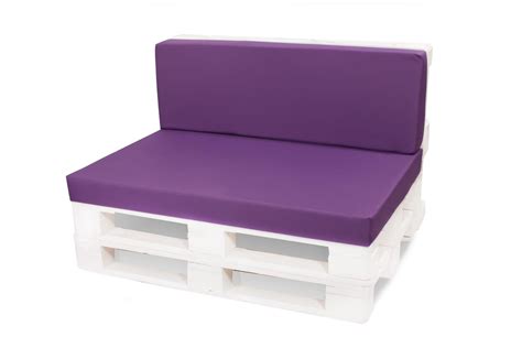 Coussins Pour Palettes X Assise Et Dossier X Cm Violet