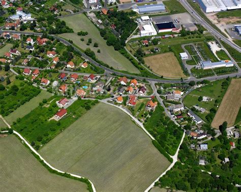 Luftaufnahme Heilbad Heiligenstadt Dorfkern Am Feldrand In Heilbad