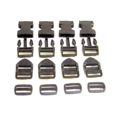 Quick Release Buckle Set Triglide Ladder Lock And 1 Inch 4 Pc Ships From Usa 689407348931