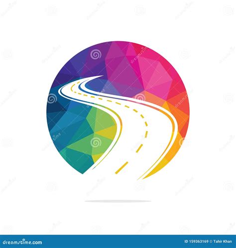 Road Logo Vector Design Template Stock Vector Illustration Of Online