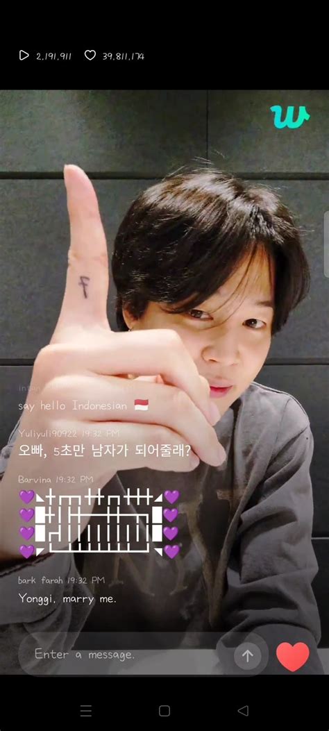 Bts Community Posts 지민아 와줘서 고맙고 항상 약속 지켜 사랑해요 💛