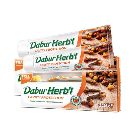 Dabur Herbal Clove Toothpaste 60g 20g Dabur International