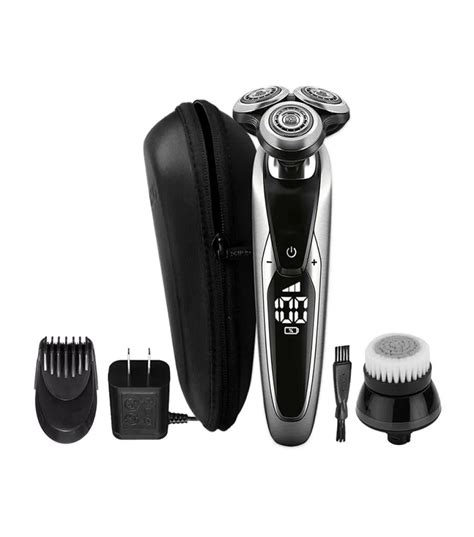 Electric Shavers Floating Waterproof LCD Display 3 Blade Reciprocating