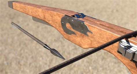 Crossbow Animated 3d Model 49 Fbx Obj Max Upk Unitypackage Free3d