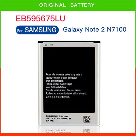 EB595675LU EB595675LA 3100mAh Orginal Battery For Samsung Galaxy Note 2