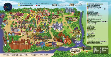 Theme Park Map Leaflet Sundown Adventureland