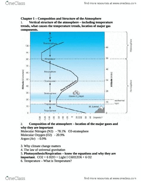 Geol Lg Study Guide Fall Midterm Ozone Layer